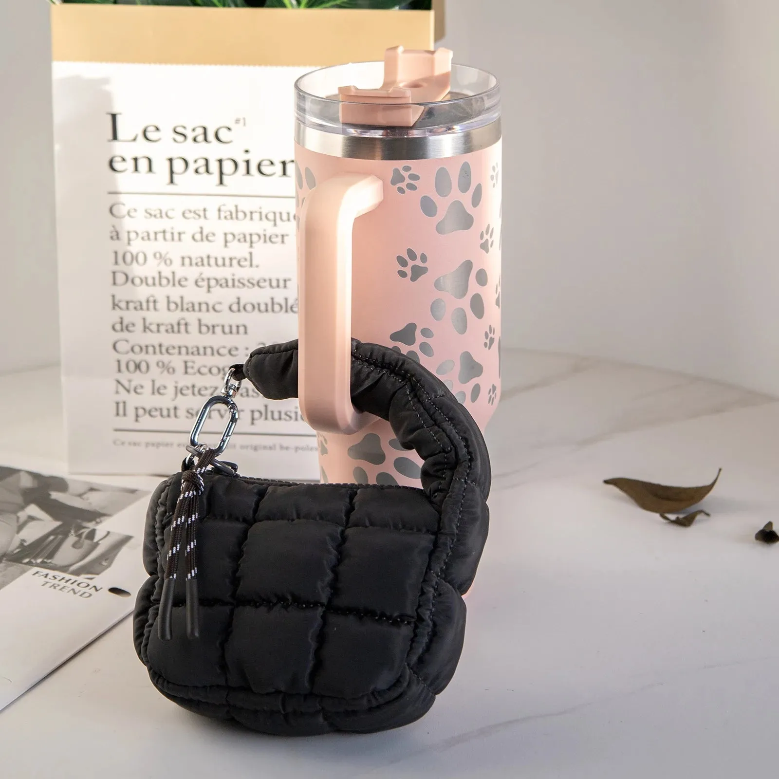 ✨ Adorable Puffer Lipstick Pouch 🎀 | Quilted Coin Bag for Makeup Magic ✨🎉 Perfect Holiday Gift for Her!