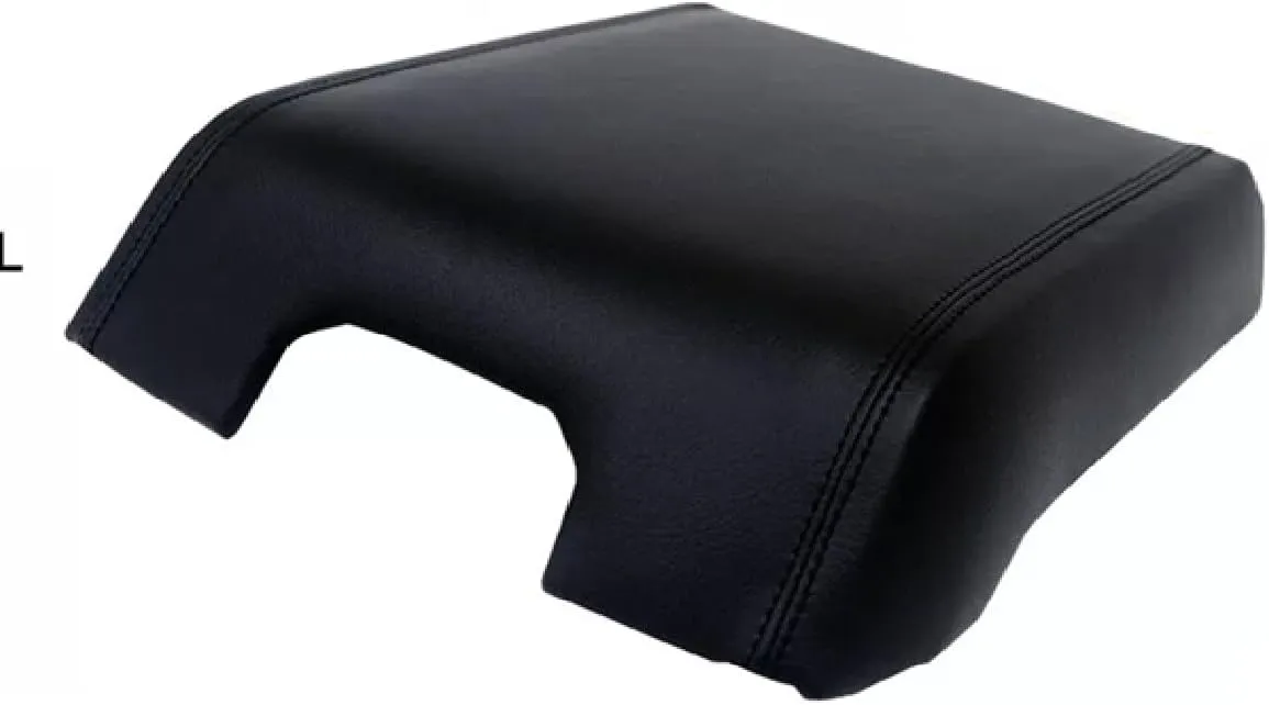 2015-2019 Fit for Ford F150 Black Leather Armrest Console Center Lid Cover