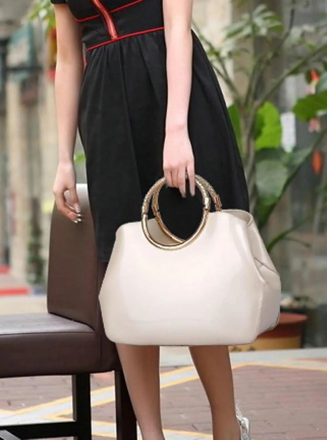 2024 Fashion Patent Leather Handbag Red Bride Wedding Evening Bag Women Elegant Luxury 3 Compartment