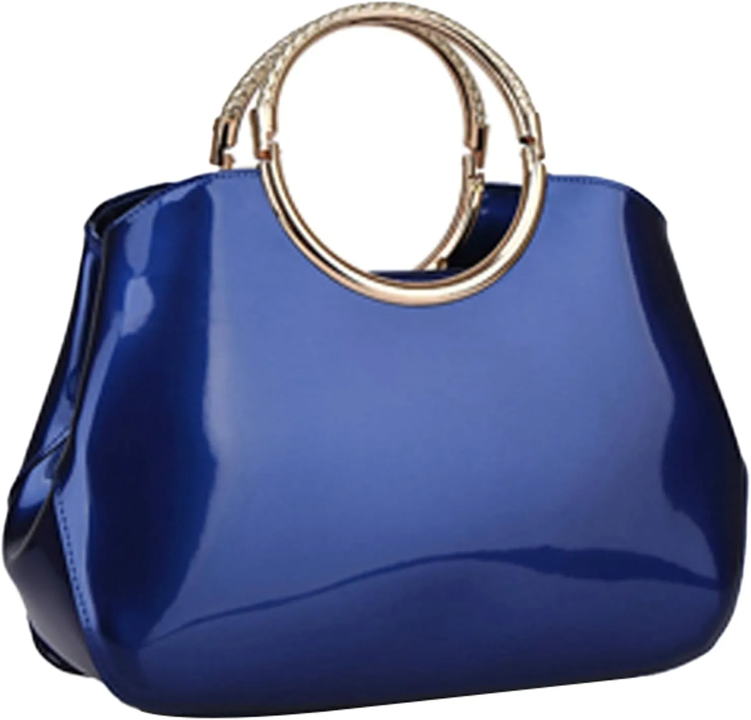 2024 Fashion Patent Leather Handbag Red Bride Wedding Evening Bag Women Elegant Luxury 3 Compartment