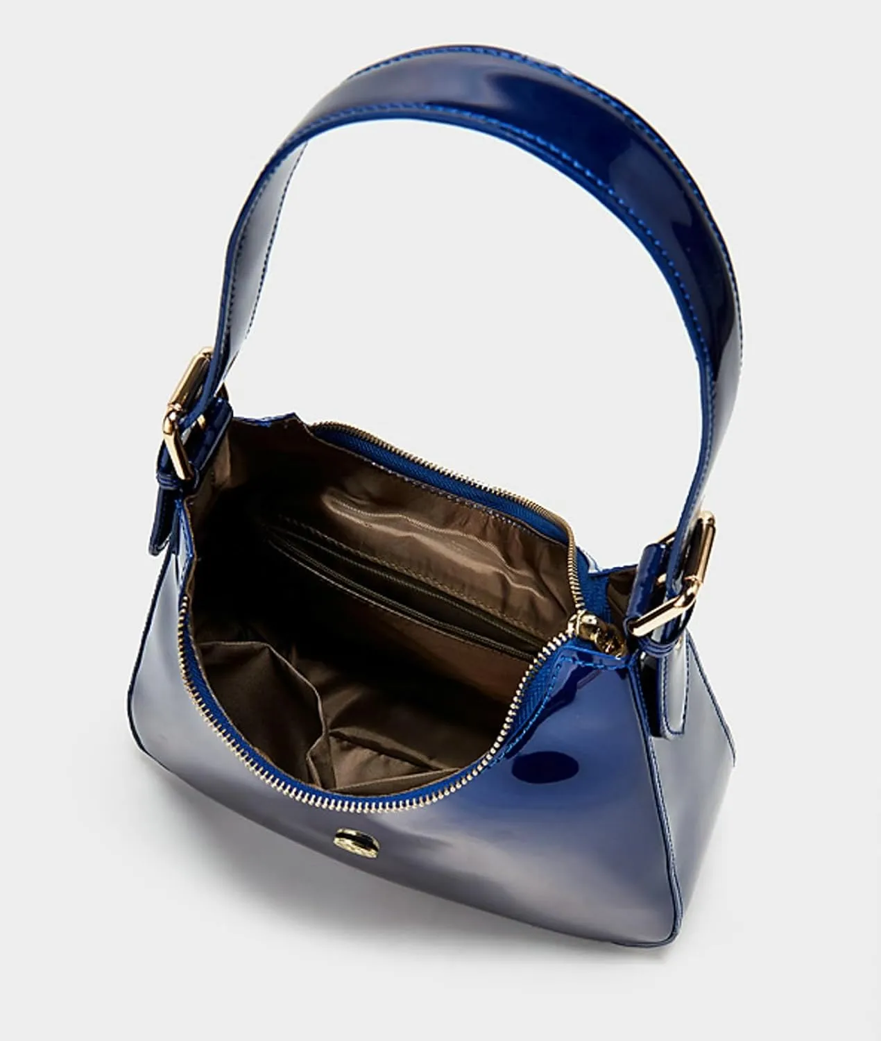 2024 Fashion Patent Leather Women Handbag Shoulder Bag Wristlet Adjustable Strap Elegant Lock Buckle