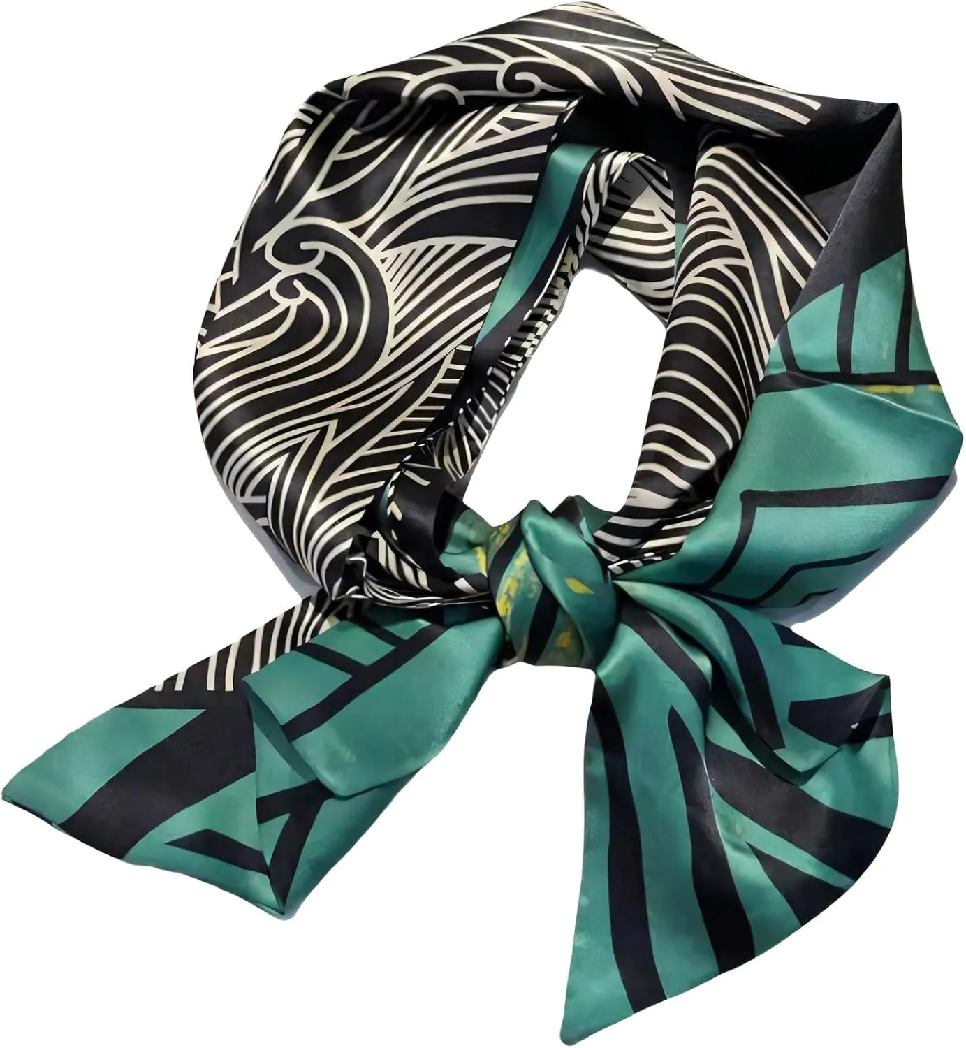 27" and 21" Mulberry Silk Square Scarf for Women- Head Scarf, Bandana, and Neck Scarf