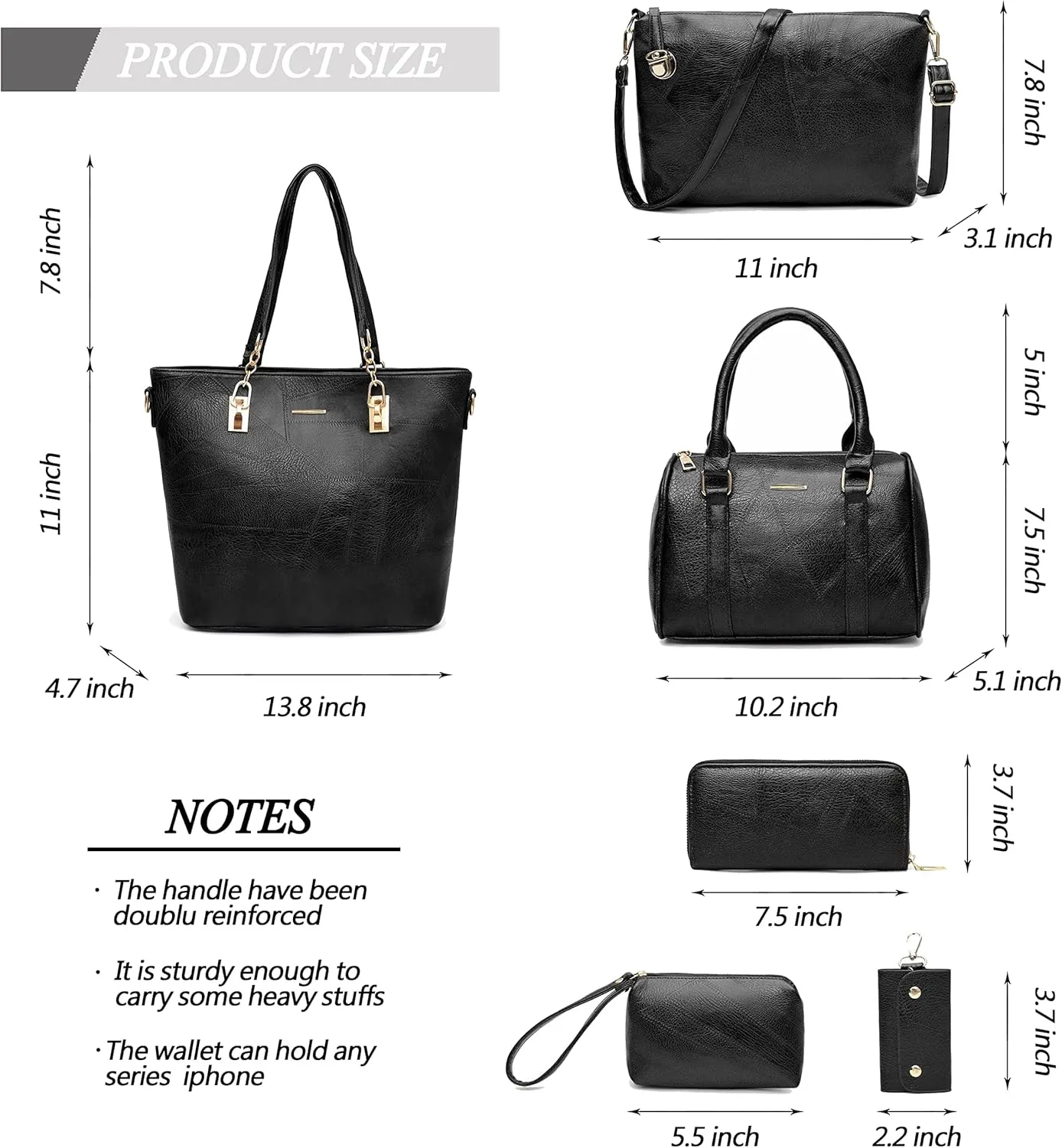 2E-youth Designer Purses and Handbags for Women Satchel Shoulder Bag Tote Top Handle Bag