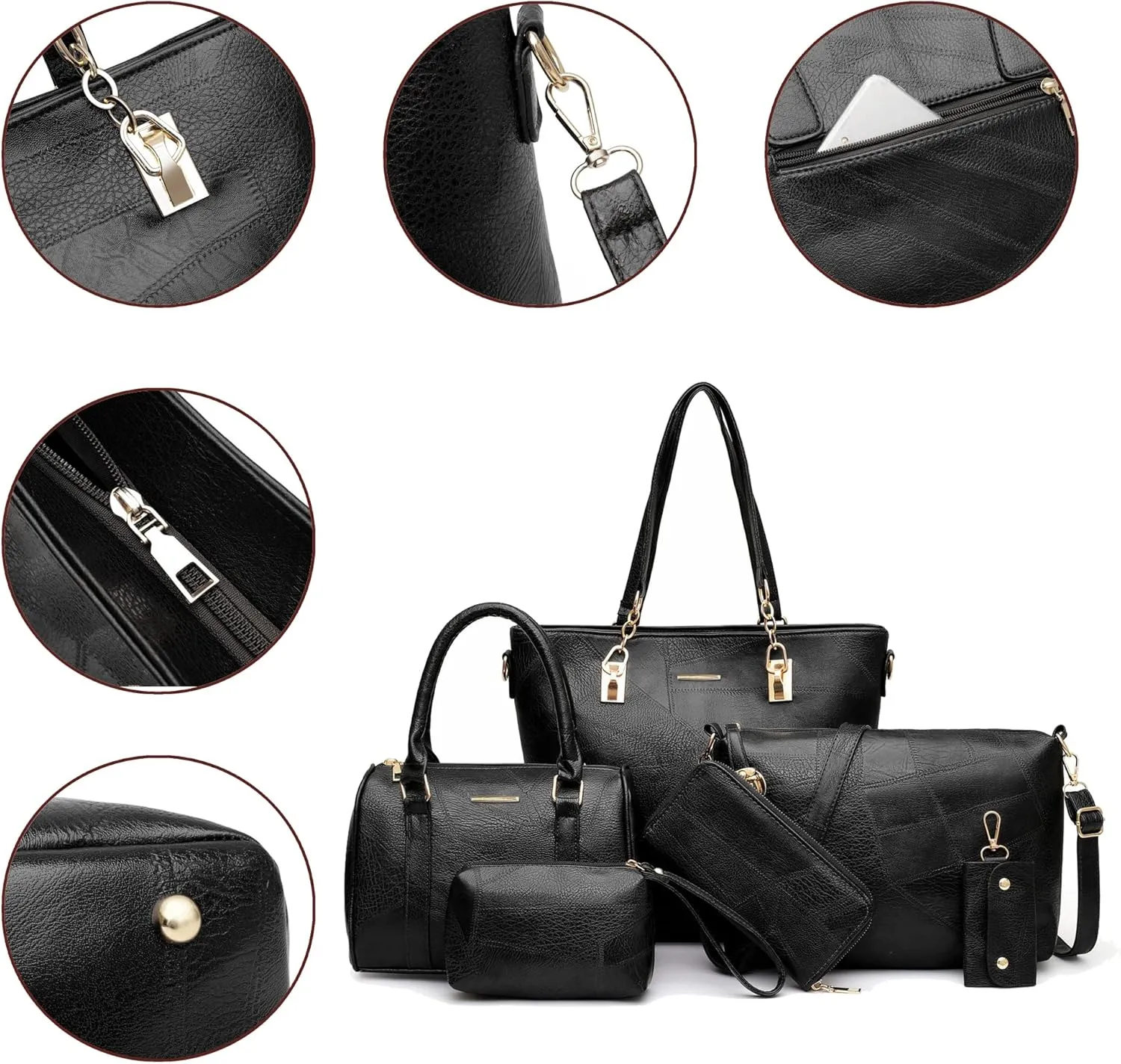 2E-youth Designer Purses and Handbags for Women Satchel Shoulder Bag Tote Top Handle Bag