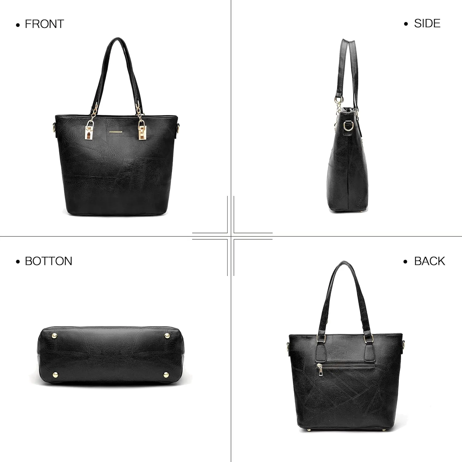 2E-youth Designer Purses and Handbags for Women Satchel Shoulder Bag Tote Top Handle Bag