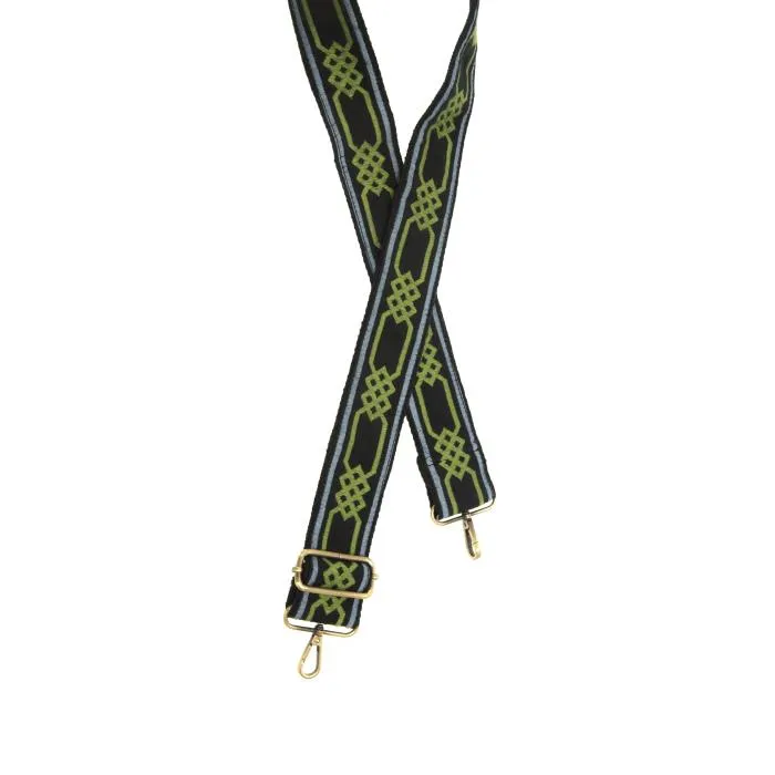 2" embroidered guitar strap (various patterns)