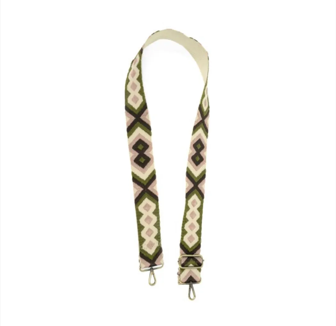 2" embroidered guitar strap (various patterns)