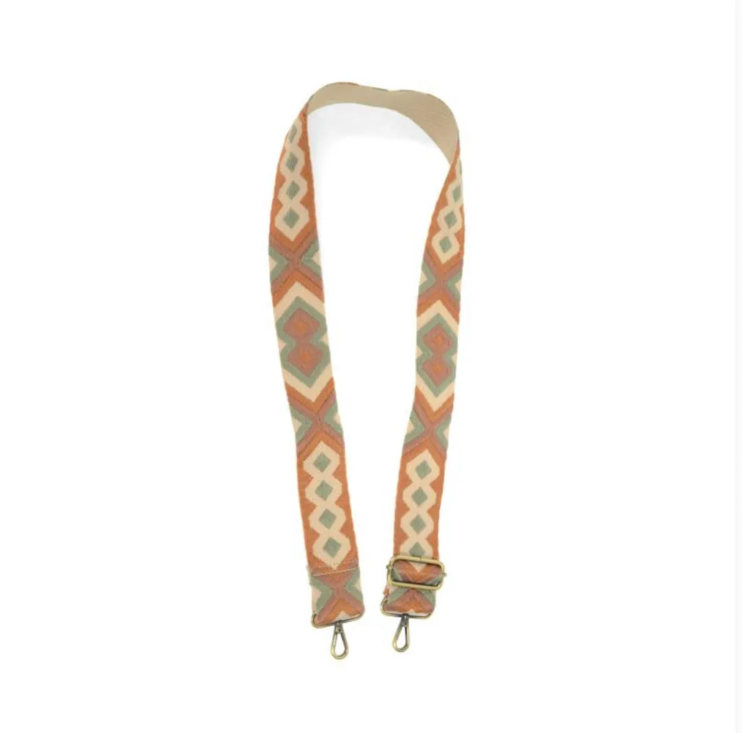 2" embroidered guitar strap (various patterns)