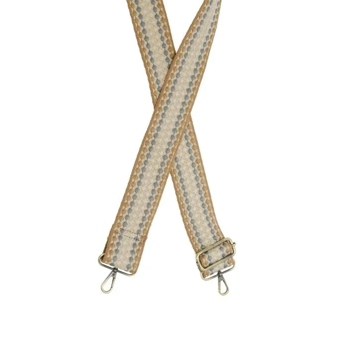2" embroidered guitar strap (various patterns)