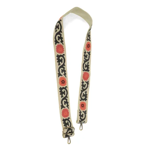 2" embroidered guitar strap (various patterns)