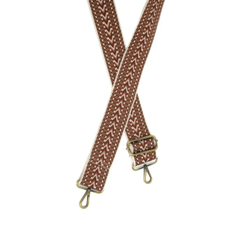 2" embroidered guitar strap (various patterns)