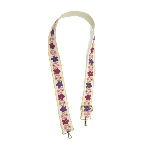2" embroidered guitar strap (various patterns)