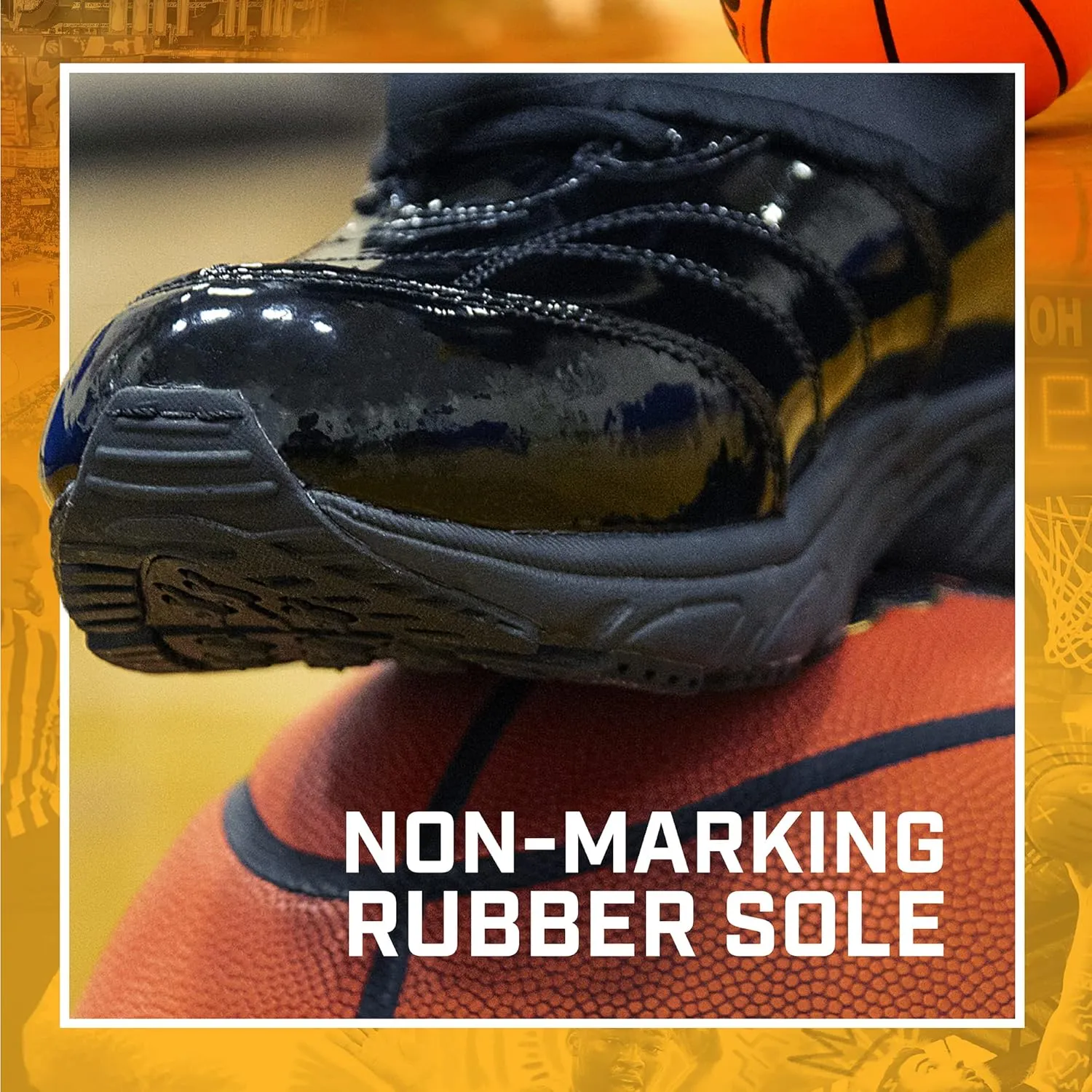 3N2 Men's Reaction Basketball Referee Officials Shoe Patent Leather