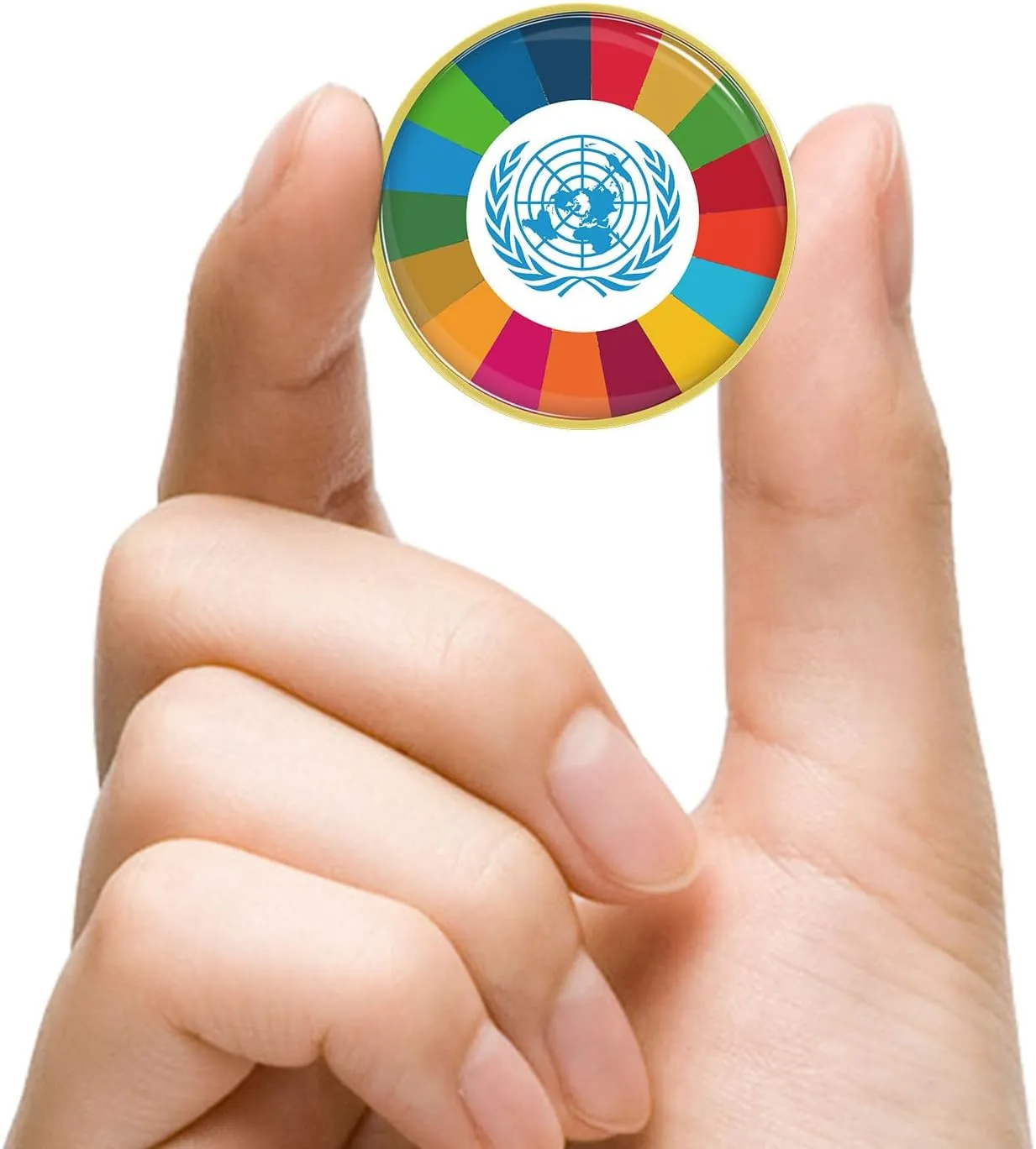 6/12/50/100 Pack -United Nations Lapel Pins Bulk -Sustainable Development Goals Brooch SDGs Badge Pin Button Rainbow Pride Lapel Pin