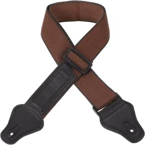 Acoustic Guitars Straps Brown Leather Cotton Supple Skin-friendly Strong Buckle