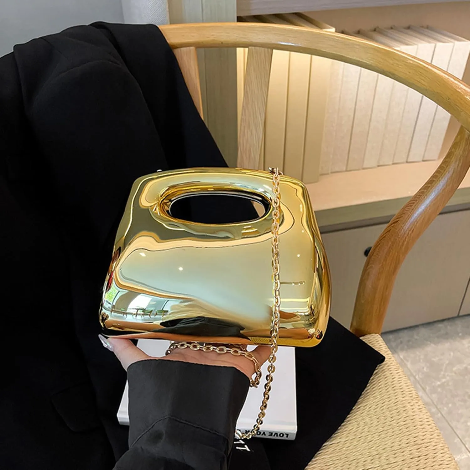 Acrylic Handbags for Women Clutch Small Unique Shoulder Purse Trendy Evening Bag Crossbody for Party Cocktail