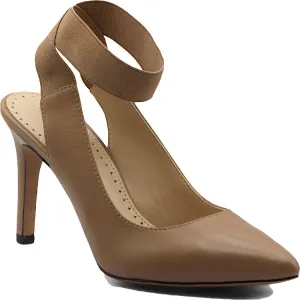 Adrienne Vittadini Women's Niverna Pumps Walnut Leather 8M