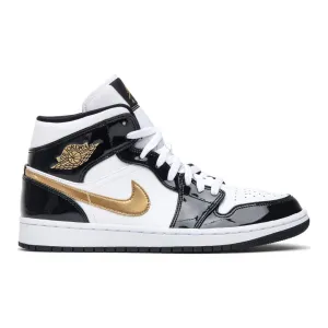 Air Jordan 1 Mid Patent SE “Black Gold”