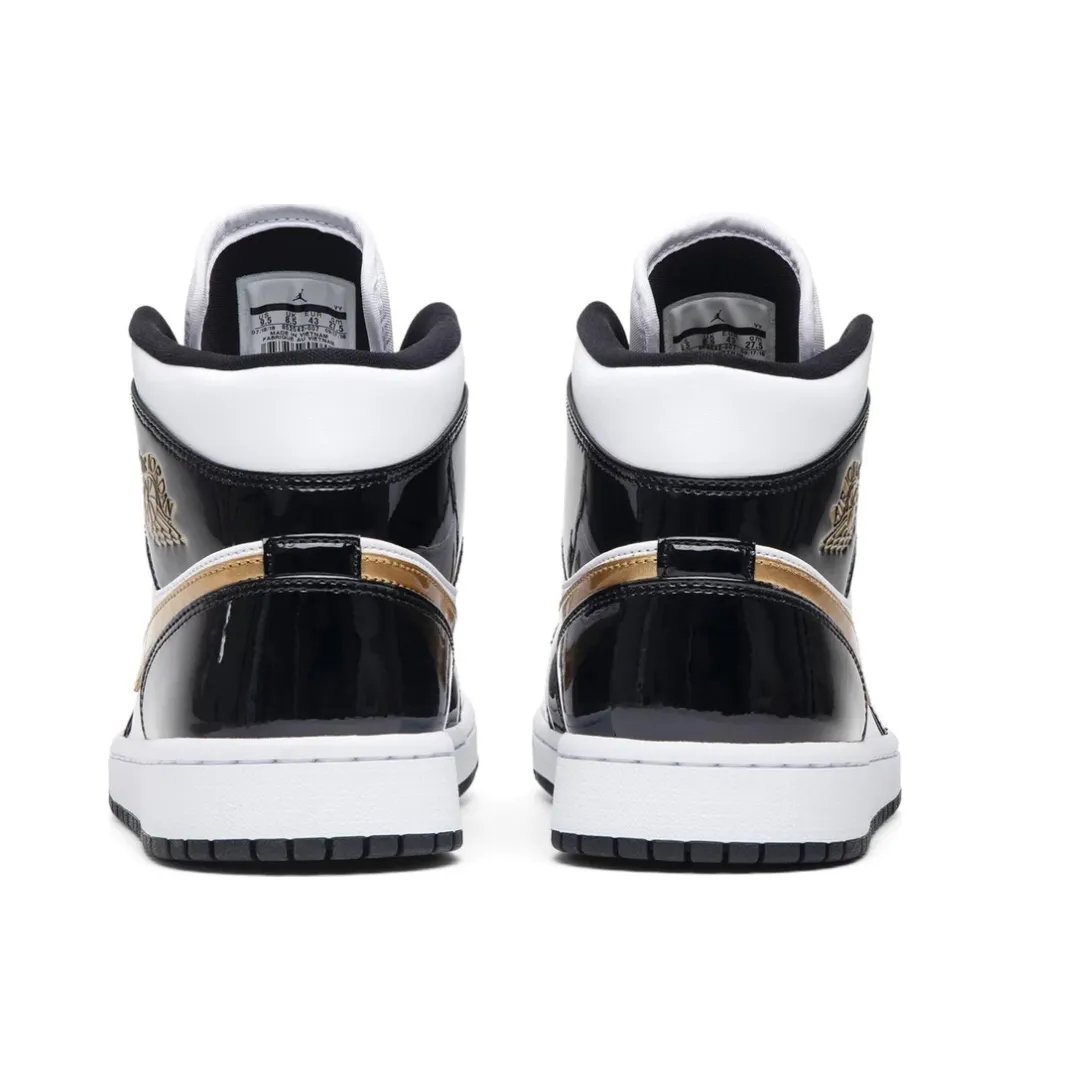 Air Jordan 1 Mid Patent SE “Black Gold”