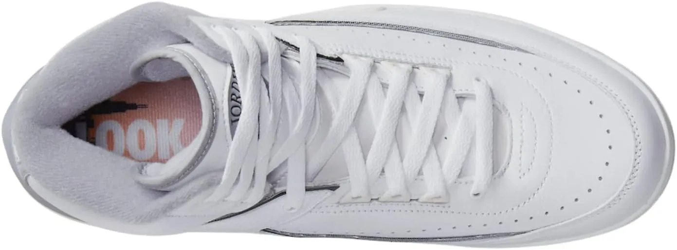 Air Jordan 2 Retro Cement Grey Mens Lifestyle Shoes (White/Grey)