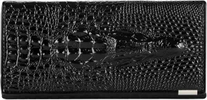 Aisi Women Men Leather Wallet Embossed Crocodile Clutch Wallet Credit Card Holder