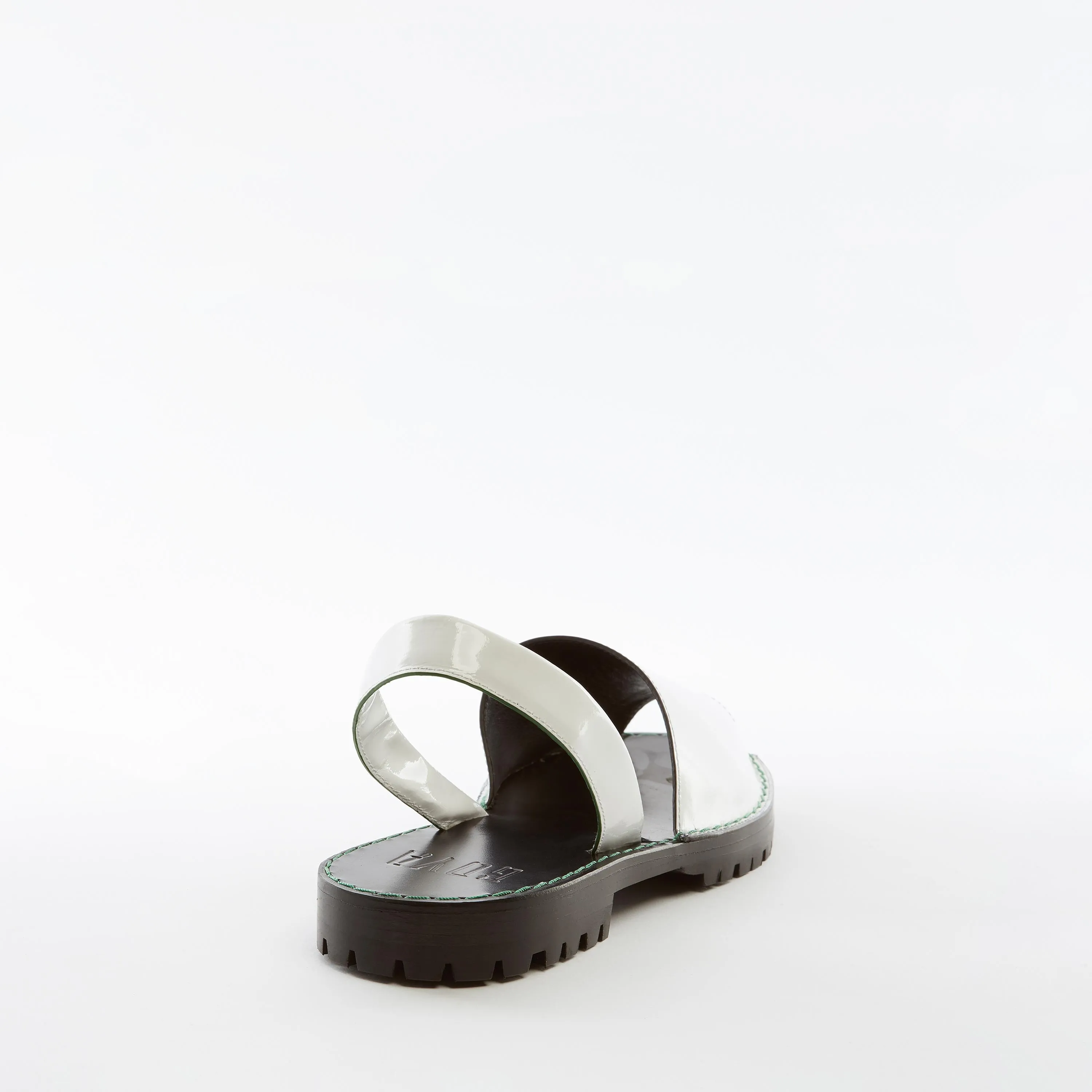 Alabaster Patent Leather Goya Slide