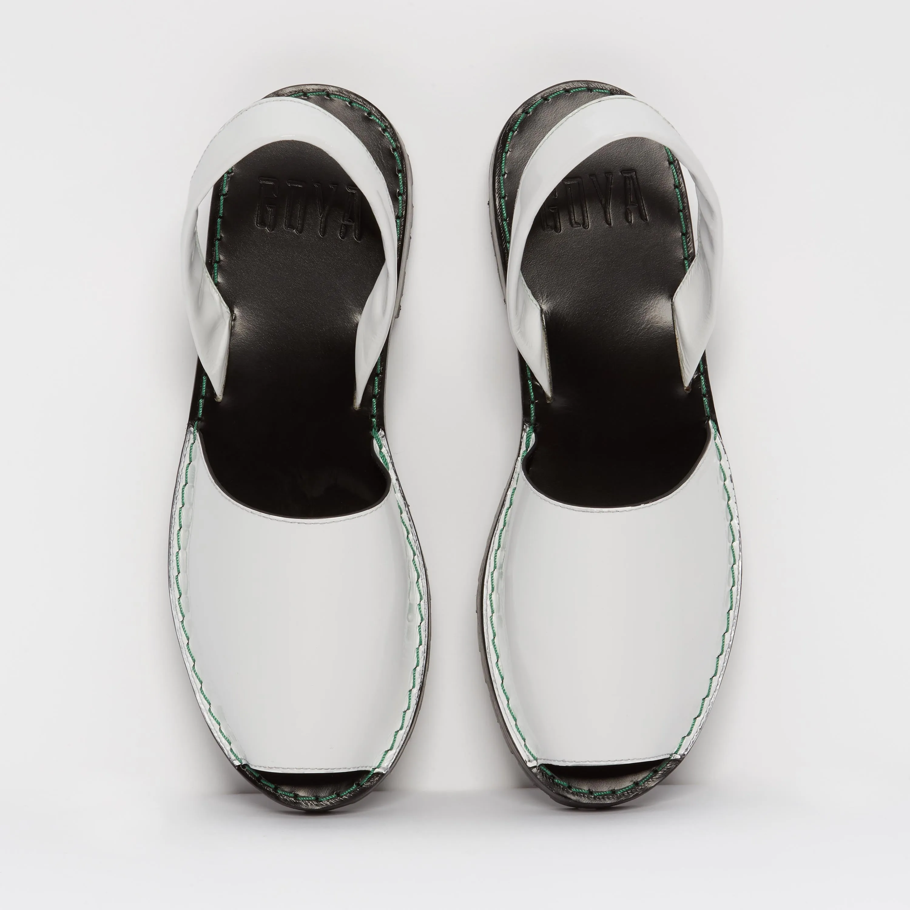 Alabaster Patent Leather Goya Slide