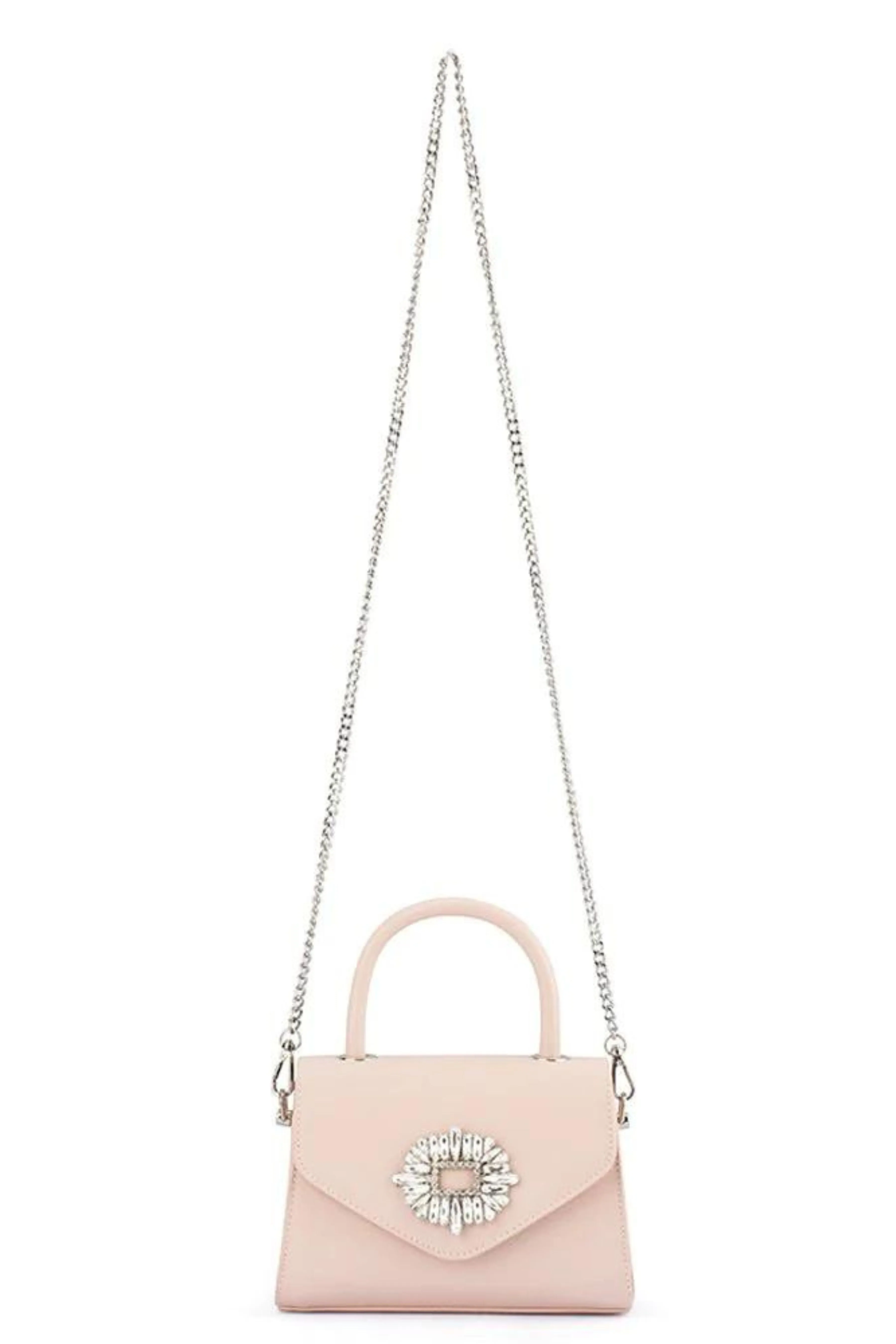 Alejandra Embellished Top Handle Bag - Blush
