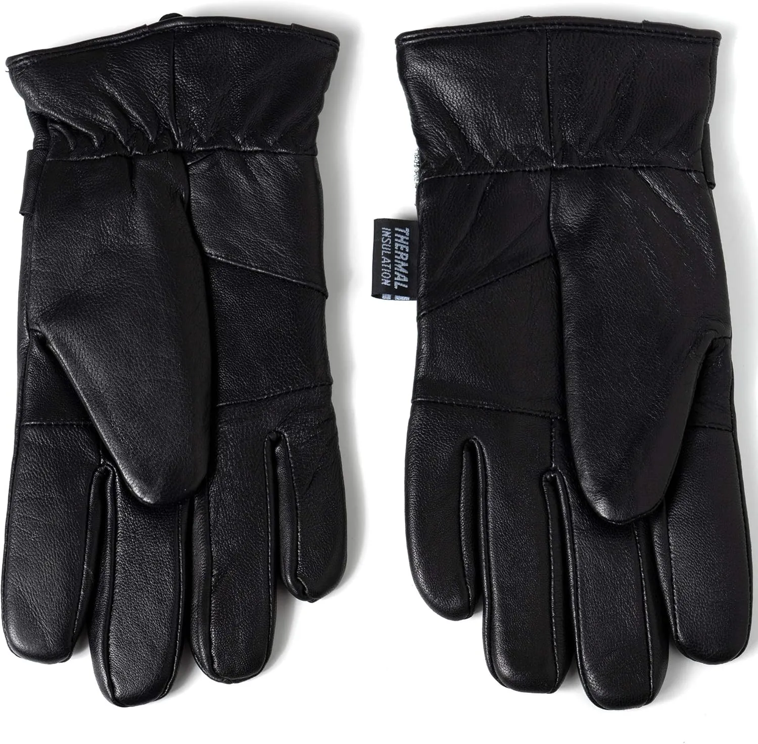 Alpine Swiss Mens Gloves Dressy Genuine Leather Warm Thermal Lined Wrist Strap