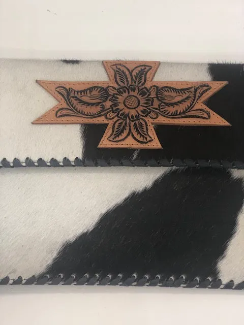 American Darling Crossbody Cowhide Leather Accents