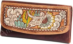 American Darling Wallet Hand Tooled Genuine Leather Western Women Bag | Handbag Purse | Women Wallet | Wristlet Wallet | Travel Wallet | Leather Wallet | Clutch Wallet