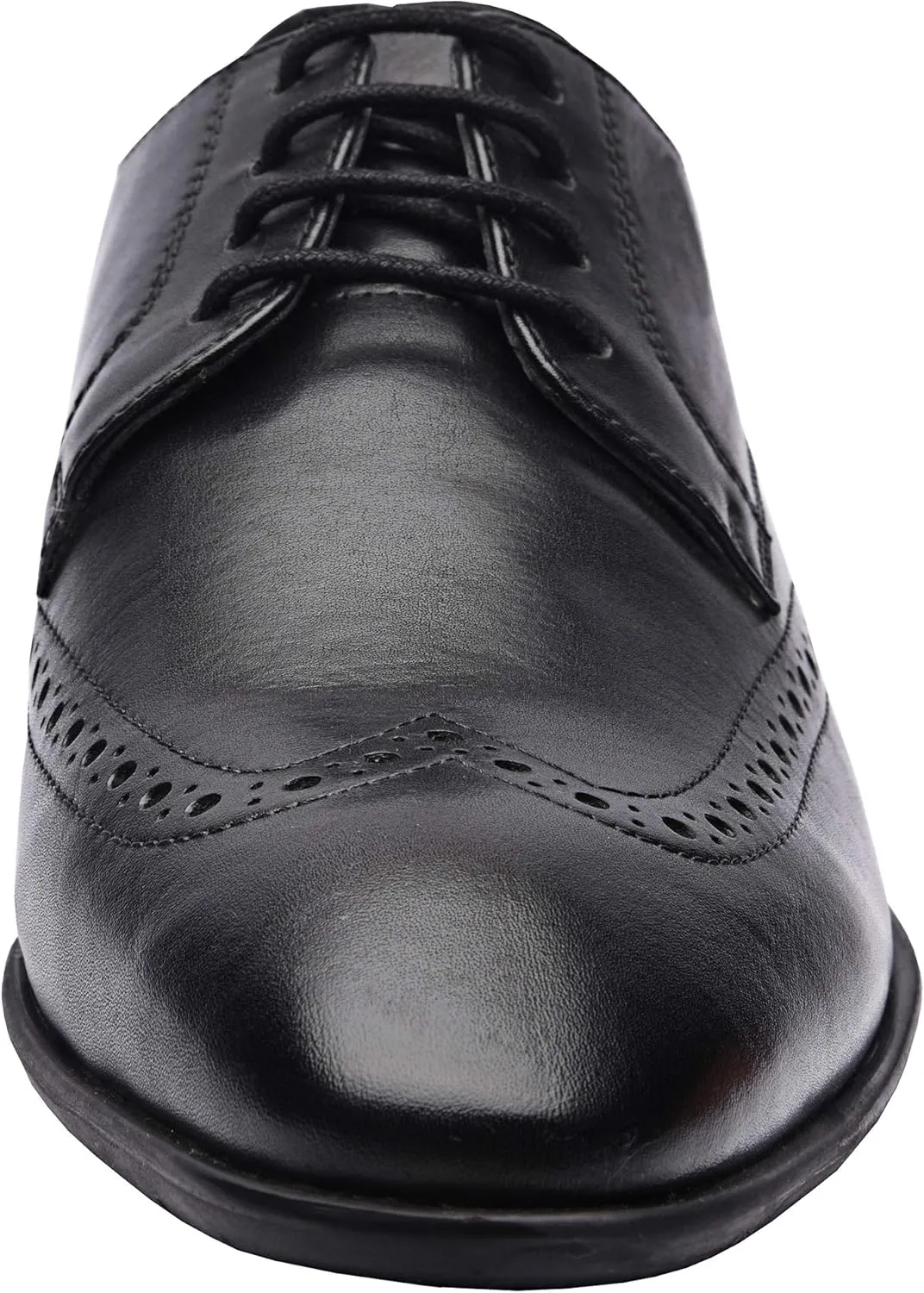 Andre | Genuine Leather Dress Shoes | Men's Wingtip Oxford Shoes | Lace Up Dress Shoes | Low Heels | TPR Sole | Casual Comfortable Shoes