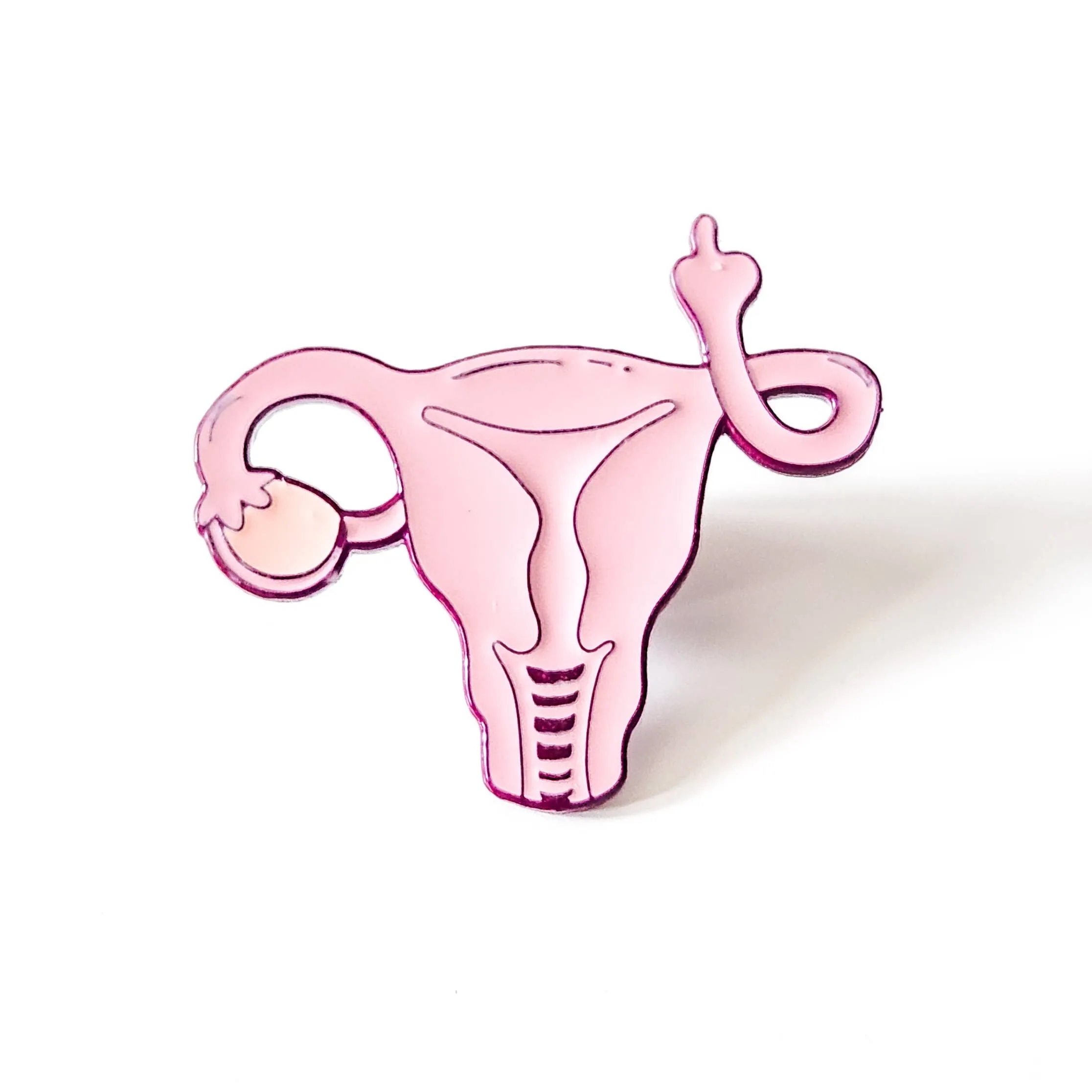 Angry Uterus Enamel Pin