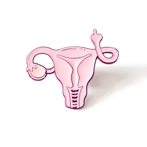 Angry Uterus Enamel Pin