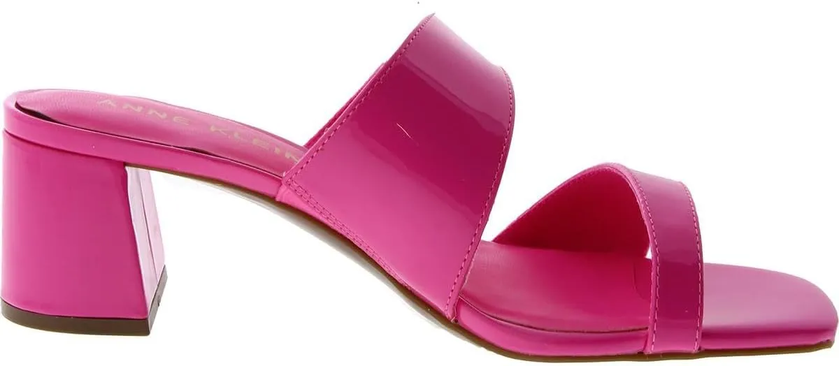 Anne Klein Womens Kinder Patent Square Toe Block Heel