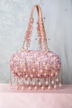 Aria Clutch – Rose Gold