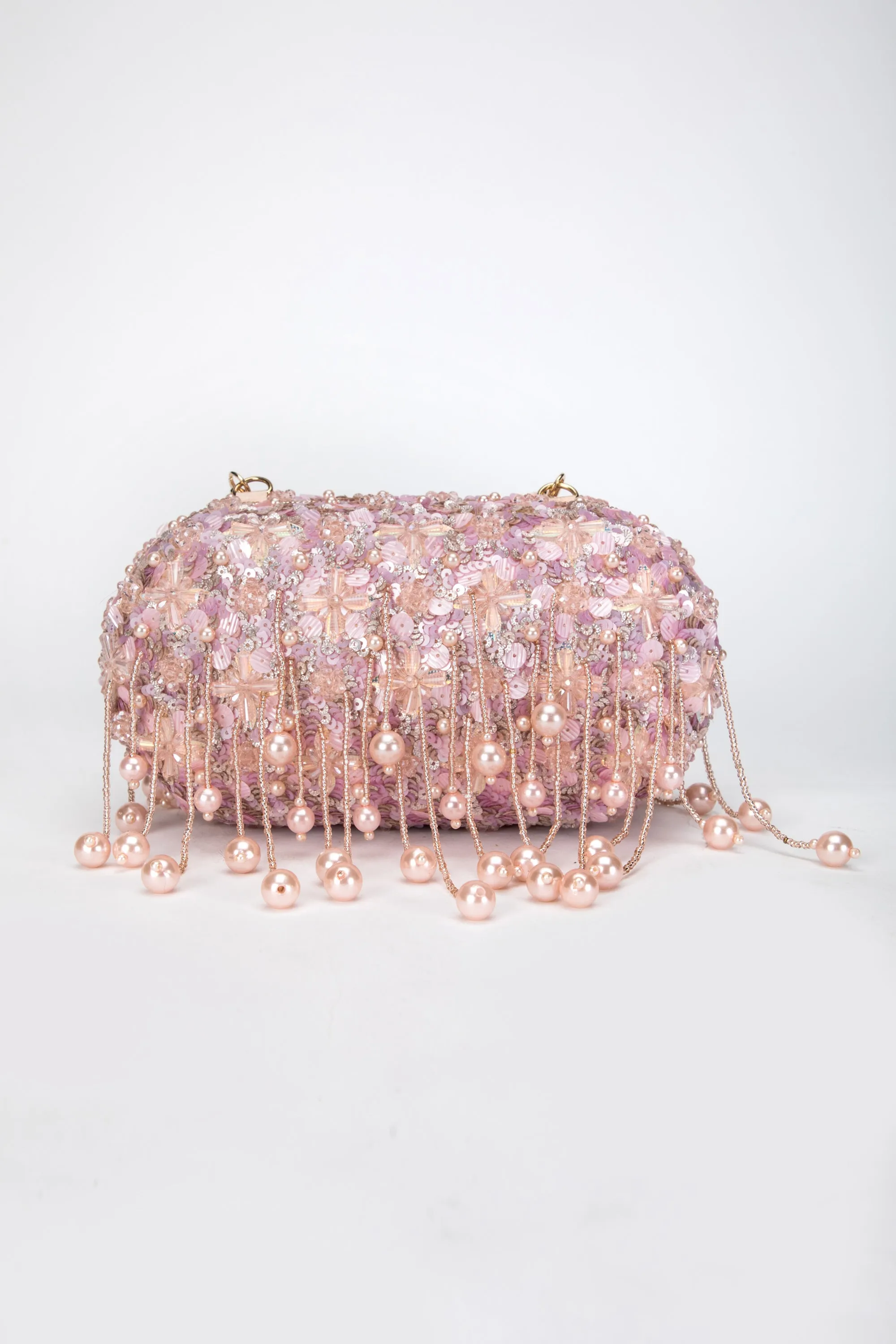 Aria Clutch – Rose Gold