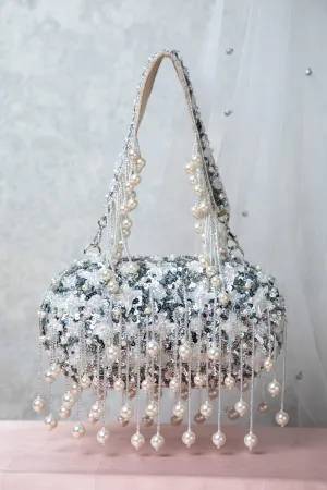 Aria Clutch – Silver