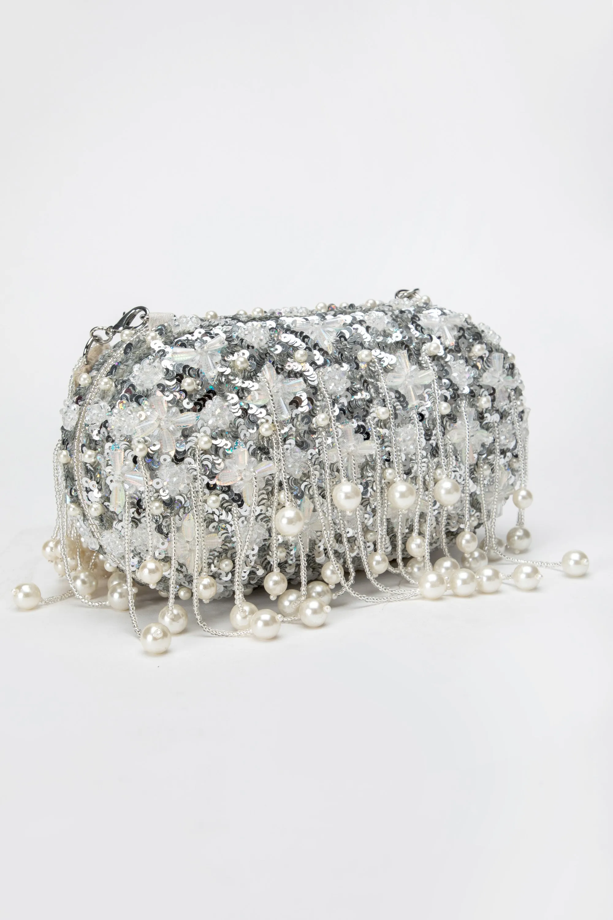 Aria Clutch – Silver