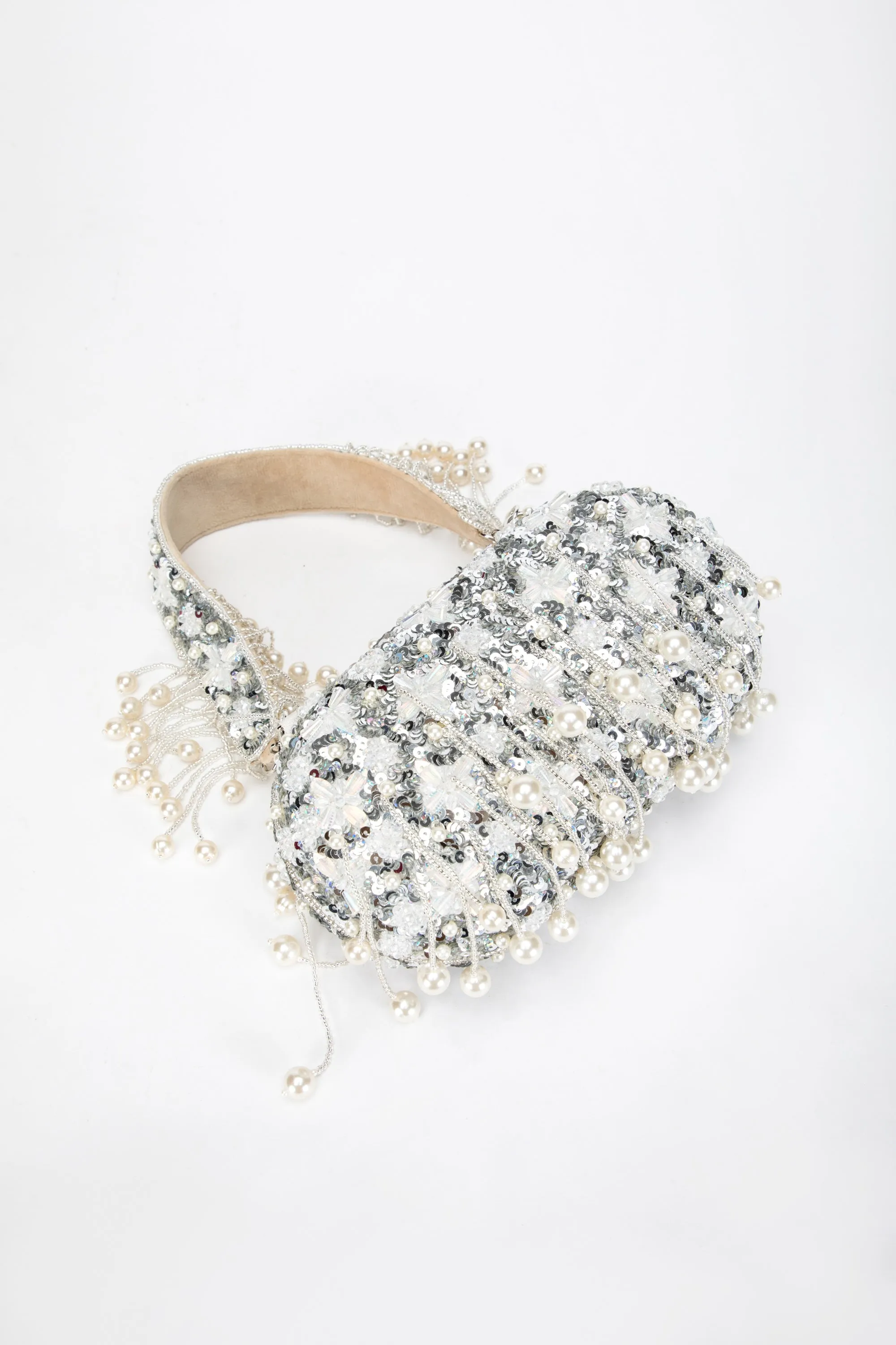 Aria Clutch – Silver