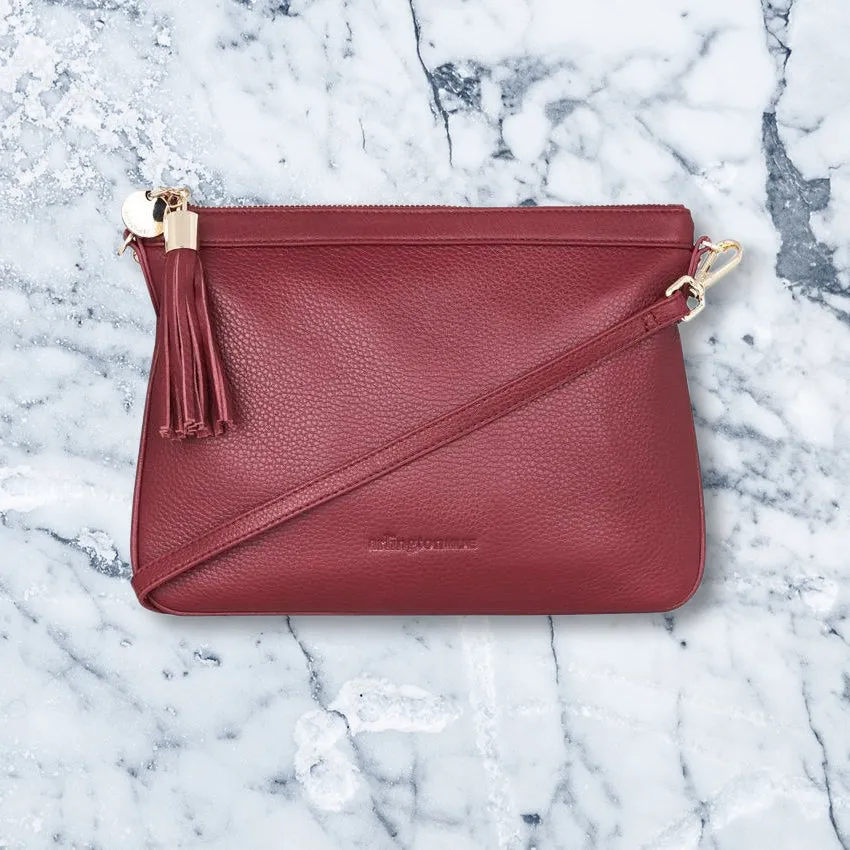 Arlington Milne Coco Clutch, Maroon