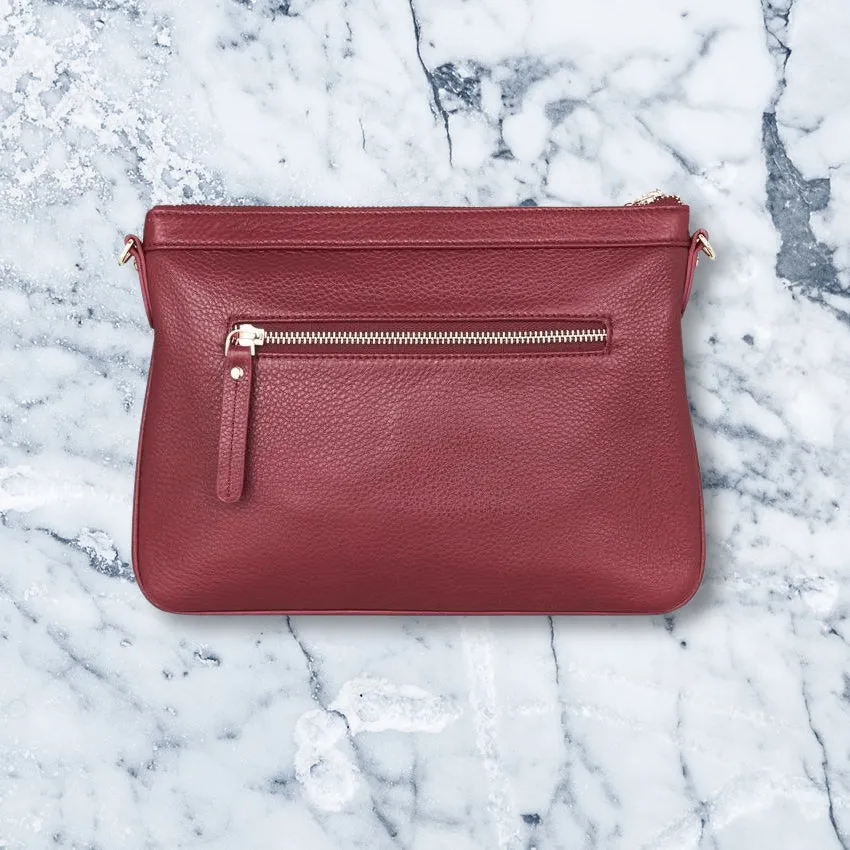 Arlington Milne Coco Clutch, Maroon