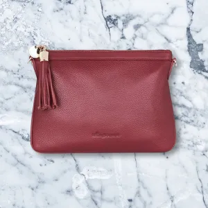 Arlington Milne Coco Clutch, Maroon