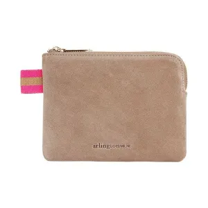 Arlington Milne Paige Coin Purse - Fawn Suede