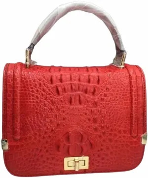 Authentic Crocodile Skin Female Flap Purse Genuine Alligator Leather Lady Small Handbag Women's Oblique Cross Shoulder Bag