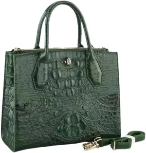 Authentic Real Alligator Leather Women's Handbag Genuine Exotic Crocodile Skin Lady Single Shoulder Bag Female Crossbody Bag
