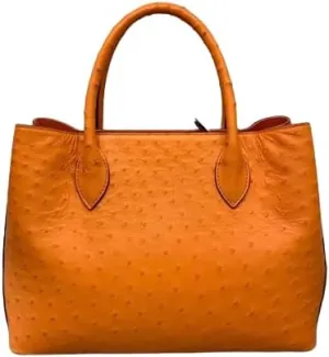 Authentic Real True Ostrich Skin Women's Totes Female Handbag Genuine Exotic Leather Lady Working Purse Large Shoulder Bag