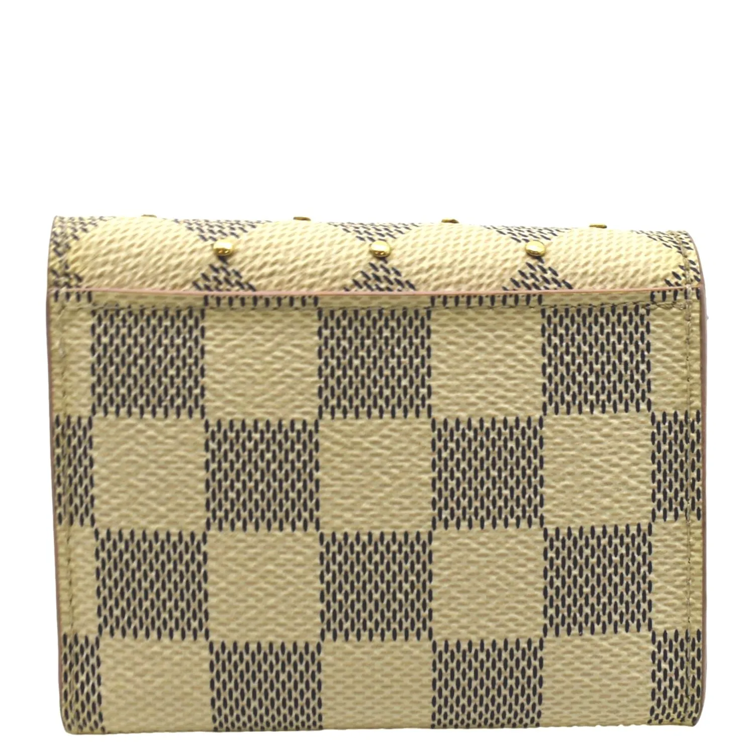Azur High-demand Wallet LOUIS Certified Studded Zoe White VUITTON Damier