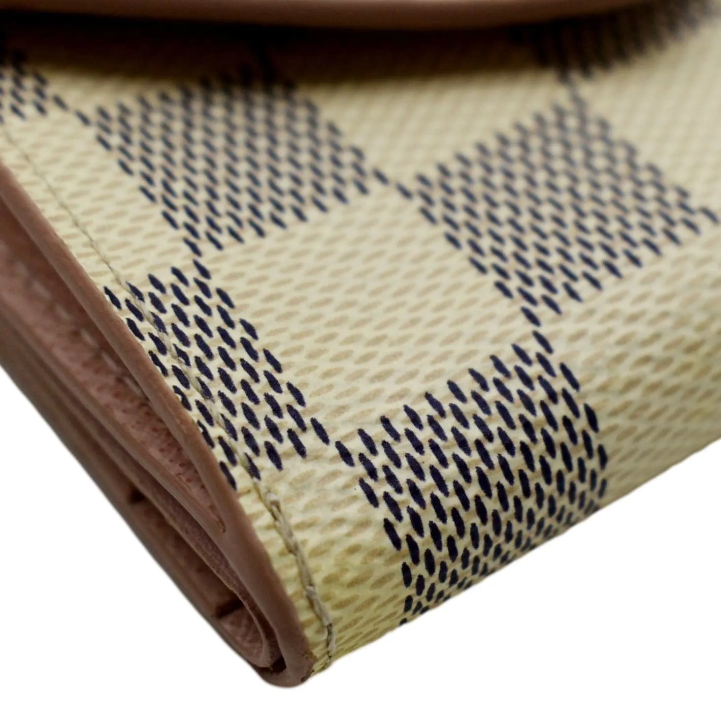 Azur High-demand Wallet LOUIS Certified Studded Zoe White VUITTON Damier