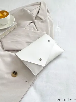 BagForLove - Stylish Studded Envelope Clutch: Fashionable Solid Color Bag for Any Occasion